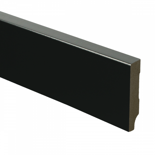 MDF Moderne plint voorgelakt RAL 9005